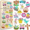16 Pcs Easter Diamond Painting Magnets for Refrigerator Spring Diamond Art Magnets DIY Bunny Eggs Gnome Cross Flower Diamond Painting Kits Pink Yellow Easter Diamond Art for Adults Kids Crafts